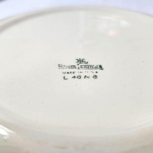 2 Vintage Homer Laughlin Virginia Rose Luncheon Plates L46 N8 Cottage Fairy Fine - Picture 15 of 16